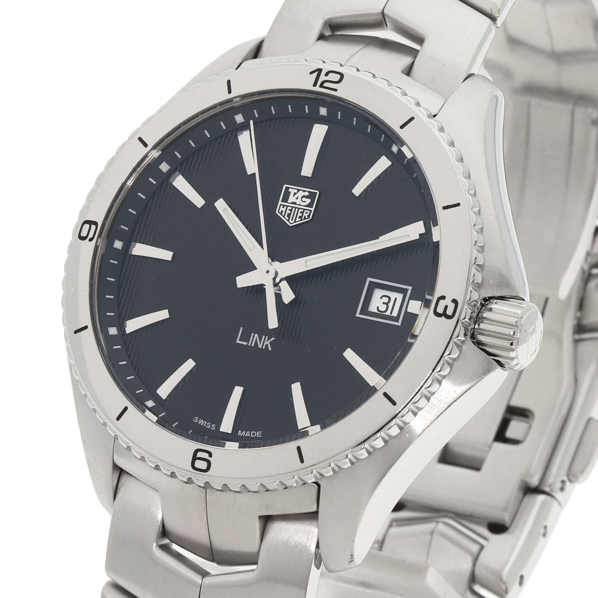 ○Tag Heuer Wat1110 Link 40Mm Stainless Steel/Ss Men'S