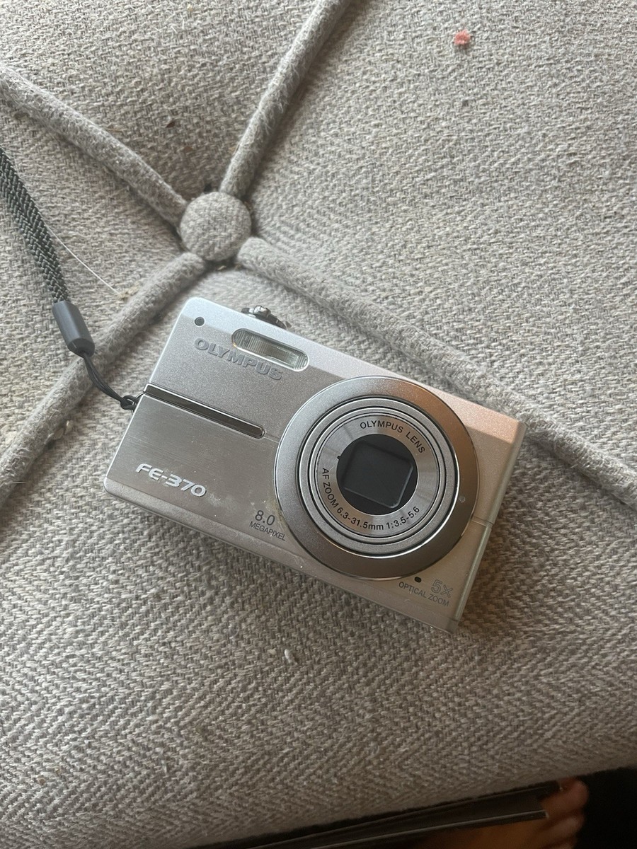 Olympus FE FE-370 8.0MP Digital Camera - Silver for sale Olympus FE FE-370 8.0MP Digital Camera - Silver for sale