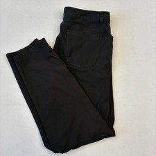 Lululemon Lab Pants Mens 34x30 Black Technical 5-Pocket Trousers LM5AESE