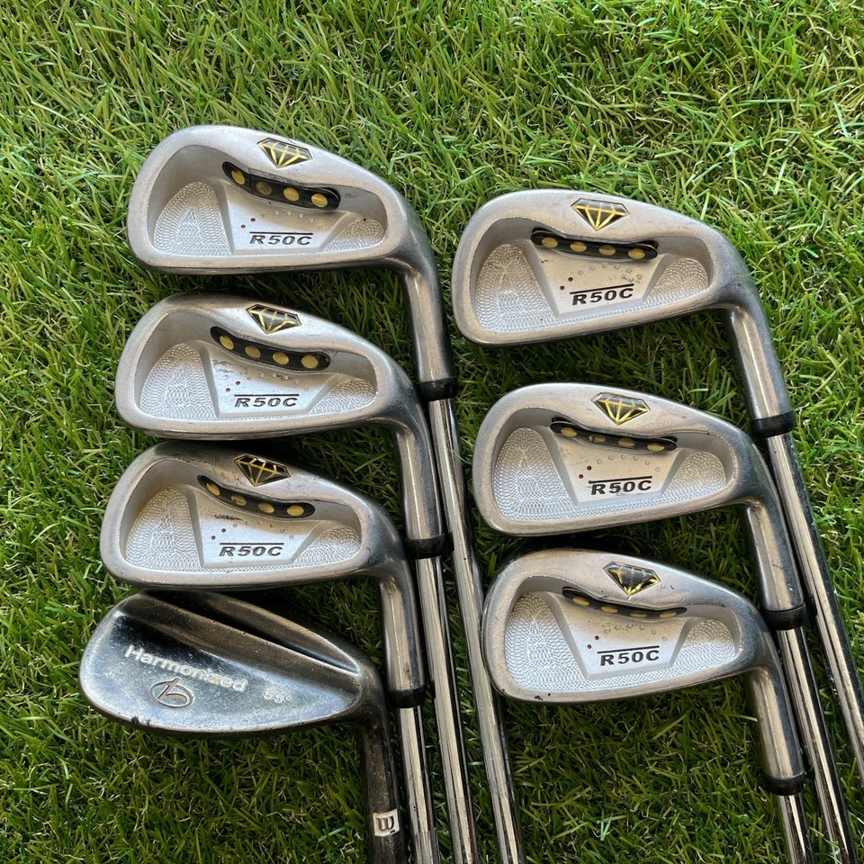 Juego de palos de golf Adams MacGregor Wilson R50c Flex regular para hombre nuevas empuñaduras de hierro Foto 2 de 4