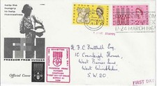 1963 Freedom From Hunger (Phos) With FFH Slogan Cat £45