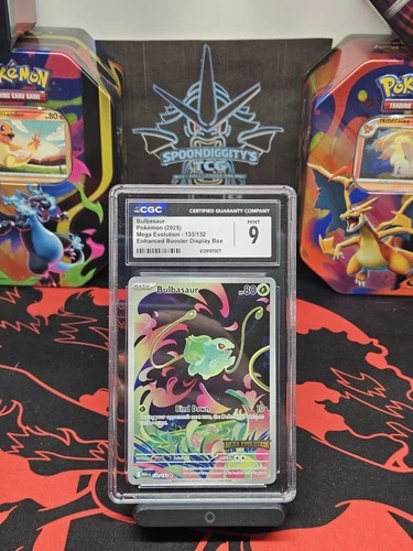 CGC 9 Bulbasaur Mega Evolution Stamped 133 ILLUSTRATION RARE