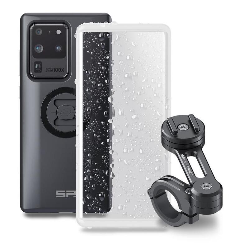 Support telephone moto guidon SP CONNECT complet compatible Samsung S20 Ultra
