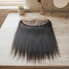 13x6 Swiss Lace Frontal In 12a Brazilian Virgin Hair - Pre-plucked Elegance