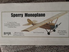 Sperry Monoplaine Balsa Model Kit 30 Wing Span BMJR MODEL NEW