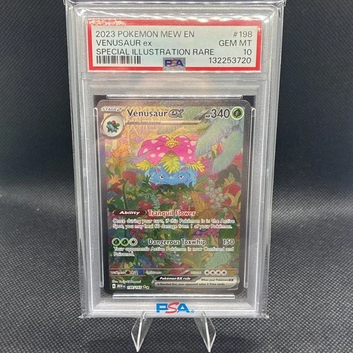 Venusaur EX #198/165 Scarlet & Violet 151 Special Illustration Rare PSA 10