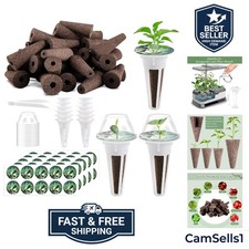 125 Piece Hydroponic Pods Kit: Grow Anything with 50 Grow Sponges, 12 Baskets... 0.21 per gallon