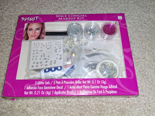 Spirit Halloween Space Cowgirl Makeup Kit Includes Glitter Gel Gemstones Tools