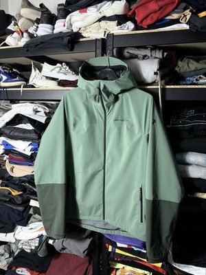 Peak Performance Nightbreak Jacket XL Green HIPE Core Waterproof Shell Hooded