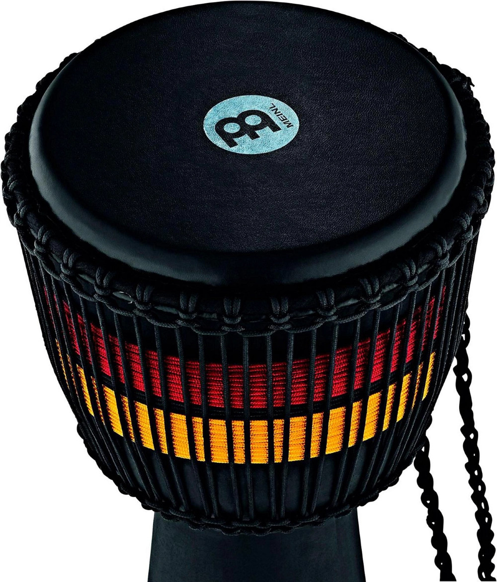Meinl African Style Fire Rhythm Series Rope Tuned Wood Djembe 10 in. Black