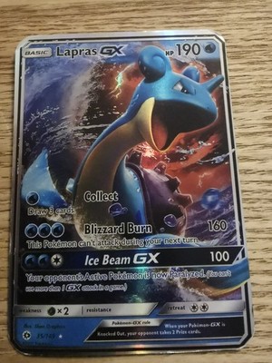 Pokémon TCG Lapras GX 35/149 Sonne & Mond Base Set Ultra Rare Holo Wassertyp
