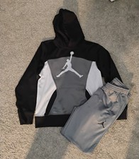 Boys Size 12/13 Xl Nike Hoodie Pants Set Black Gray
