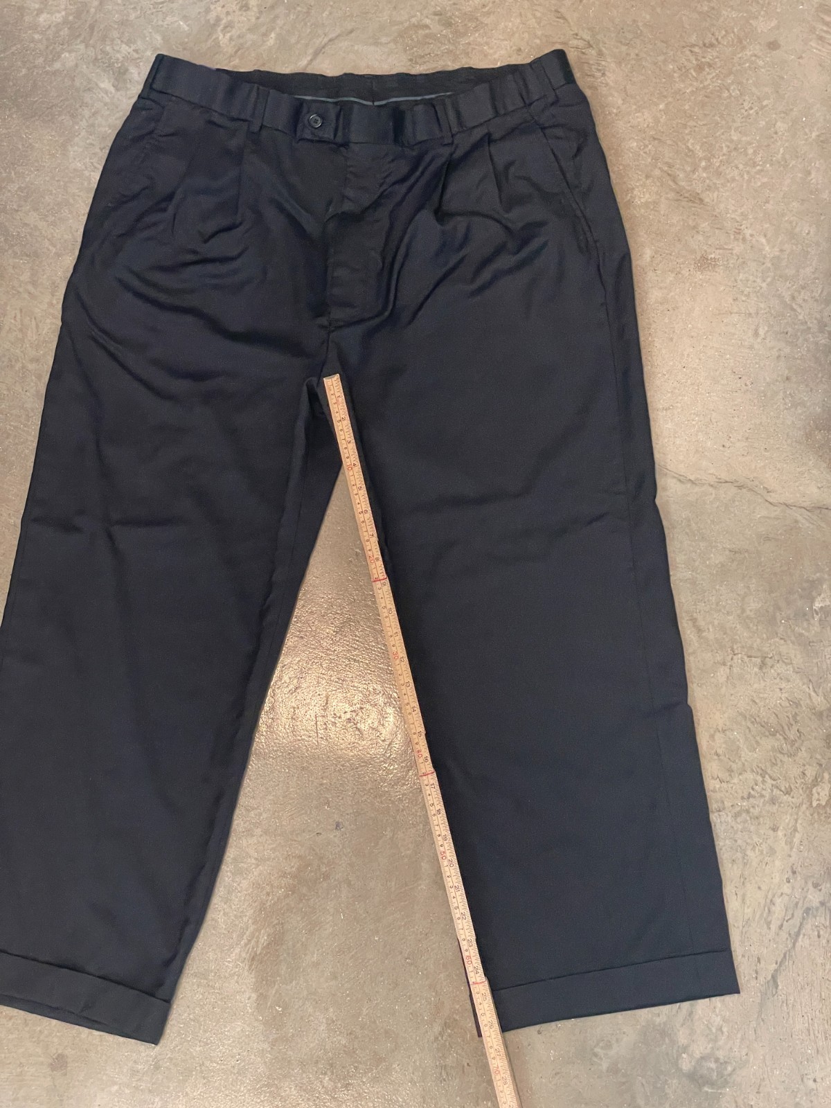 Brooks Brothers 1818 Madison Wool Pleated Dress Pants Men 46x40 Fits 36x26 Black thumbnail 8