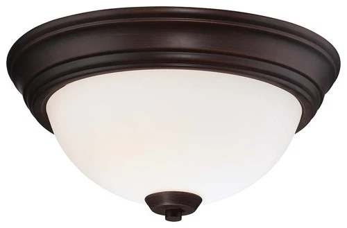 Minka Lavery 4960-284 Overland Park 2 Light 13"W Vantage Flush - Bronze - Picture 1 of 2