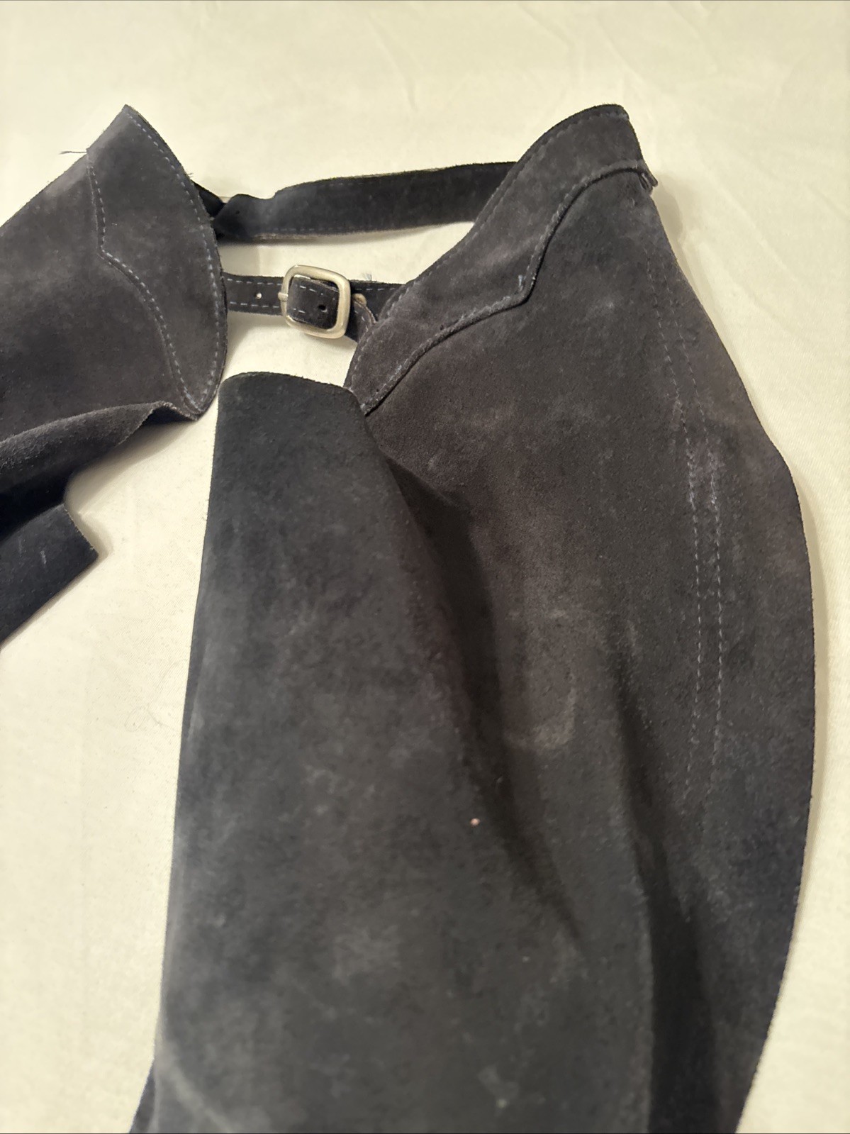 Barnstable Riding Black Genuine Leather Full Chaps Horse Children's Size 12 USA