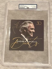Andrea Bocelli Signed CD Autographed Duets PSA/DNA Authentic Encapsulated