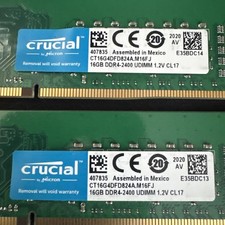 Crucial 32GB 2x16GB RAM DDR4 2400MHz CT16G4DFD824A M16FJ