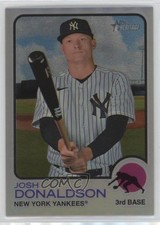 2022 Topps Heritage High Number Chrome Refractor 370/673 Josh Donaldson #708 2f9