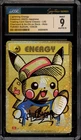 Pokemon Lightning Energy Yukina Suzuki Pikachu Auto 9 CGC 9 Mint