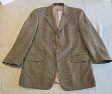 Vtg Oxford Shop Nashville 42R Blazer Lanificio di Pray Wool Cashmere Herringbone