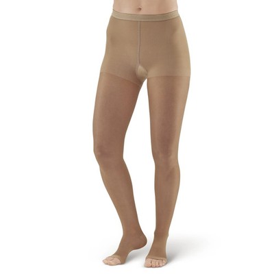Ames Walker 15OT Sheer Support Open Toe Pantyhose 15-20 mmHg