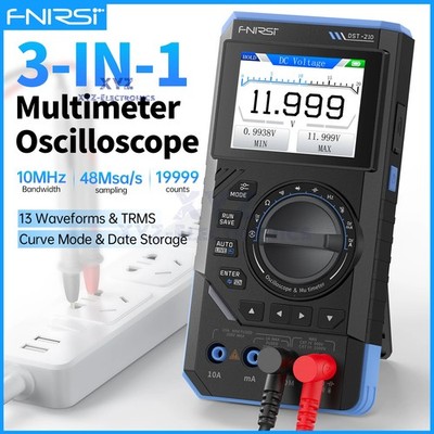 FNIRSI DST-201 DST-210 3IN1 Digital Oscilloscope Multimeter Signal Generator NEW