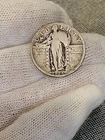 1925 Silver Standing Liberty Quarter.   Lot037