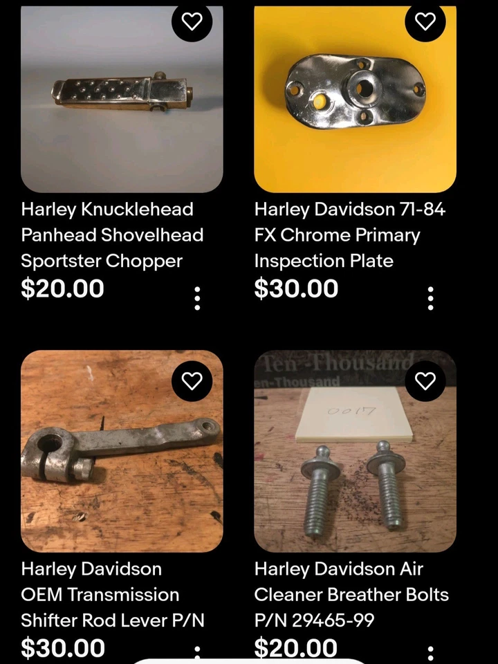 Harley Motorcycle Parts Lot Tons Of Parts Chopper Bagger Vintage  - Image 4 of 4