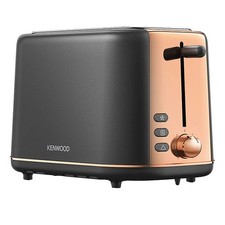 Image of Kenwood 2-Slice Abbey Lux Toaster Black/Grey Rose Gold TCP05.C0DG KW1305