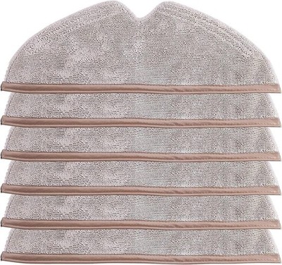 6 Pack Reusable Mop Pads for Roborock Q5, Q6, Q7 & E-Series - Superior Cleaning