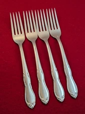 4 pc Dinner Forks Oneida Homestead Stainless Simeon L & George H Rogers LTD