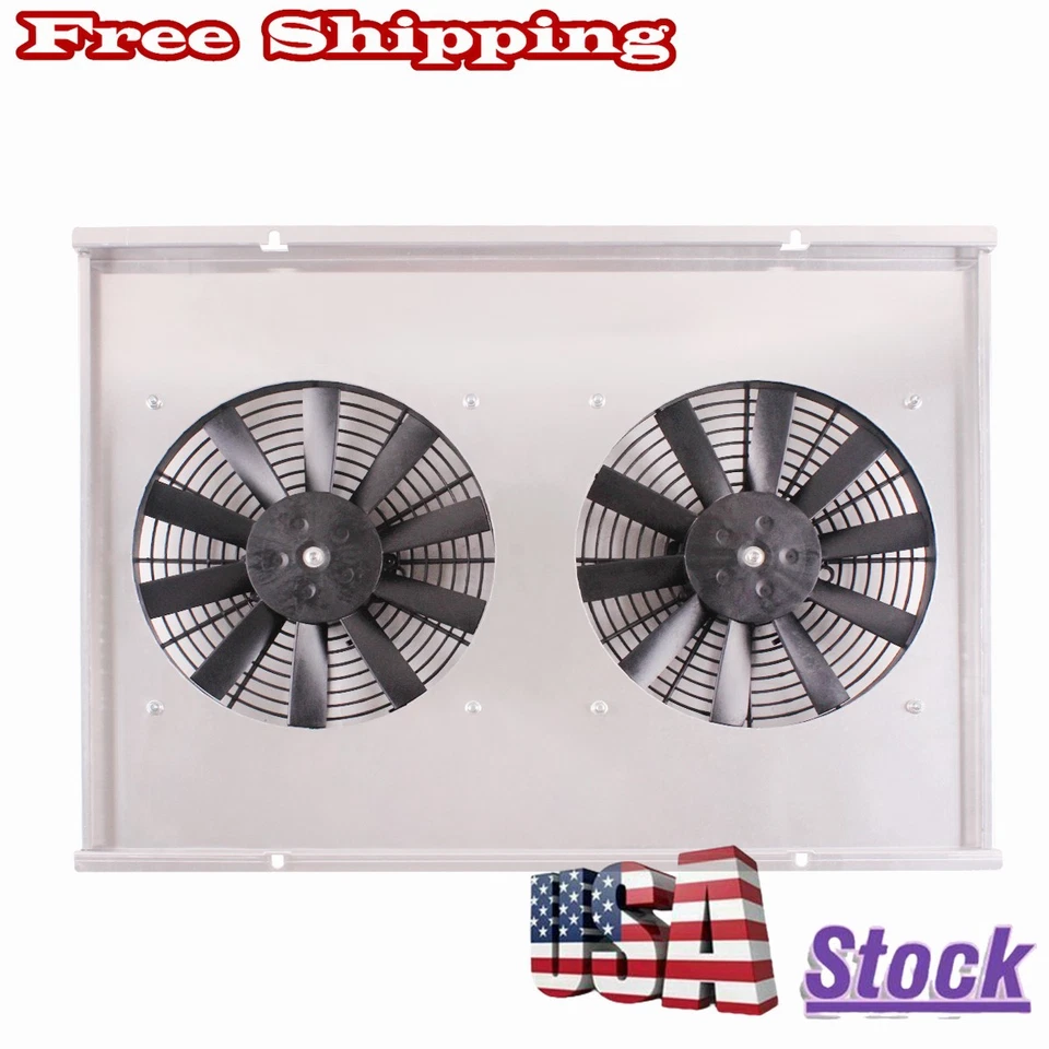 Cubierta + Ventilador de 12" para 78-86 Chevy GMC C/K C10 C20 C30 K5 Blazer 5,0 L 5,7 L 6,6 L 7,4 L Foto 3 de 4