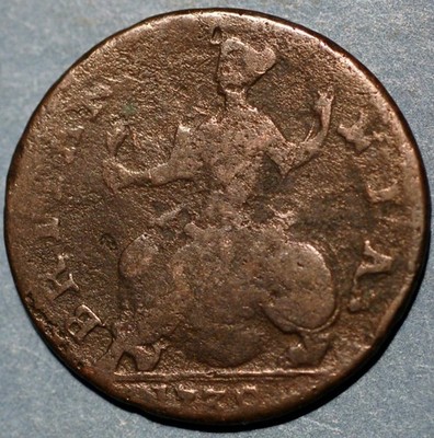 Great Britain 1/2 Penny 1739 KM# 566