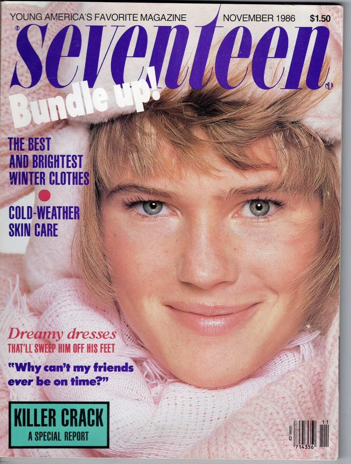 Seventeen Magazine November 1986 Debi Small Killer Crack Winter Clothes ...