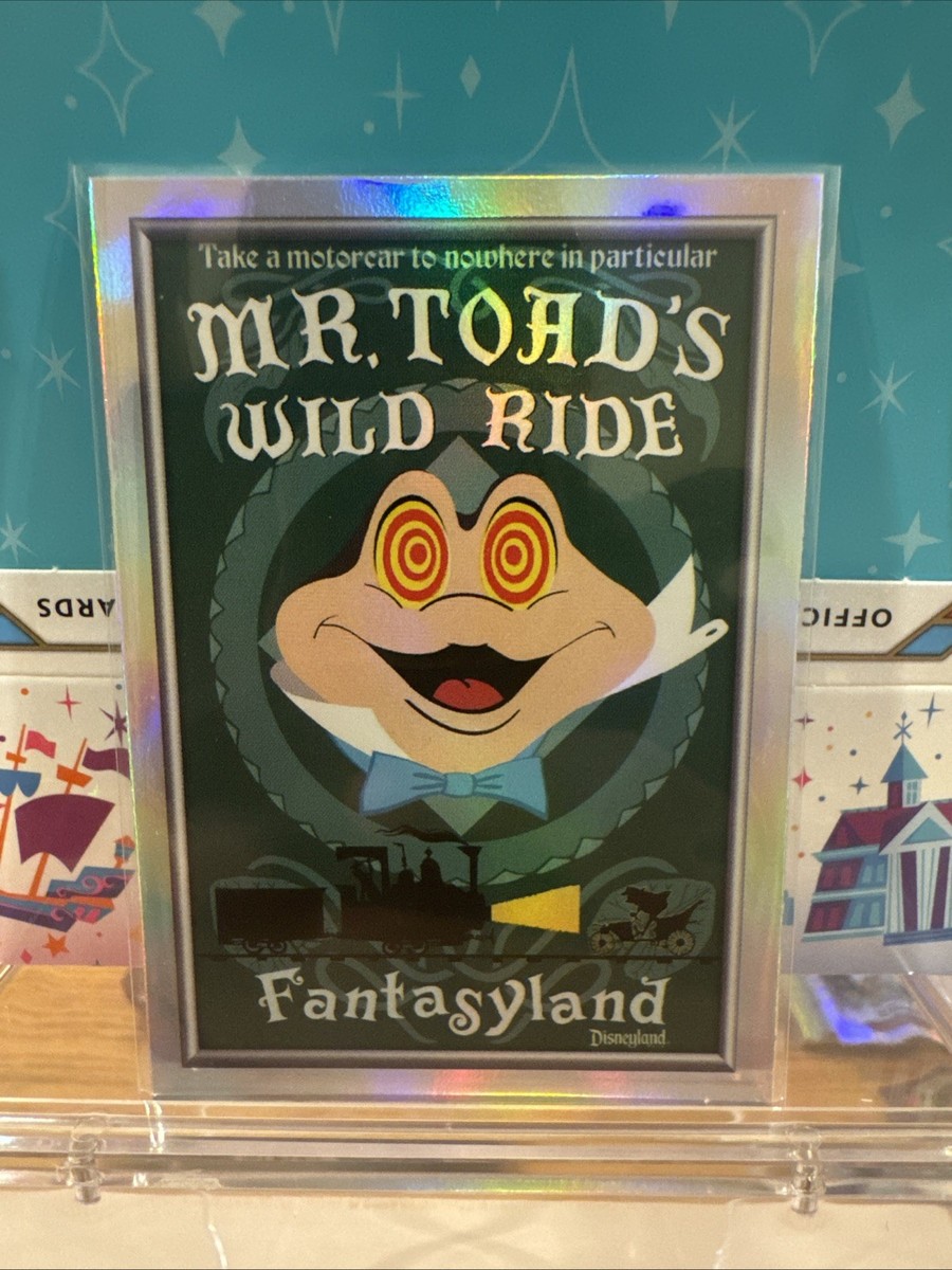Topps 2025 Disneyland 70th Mr. Toad Wild Ride Insert Card P-3 | eBay