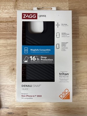Zagg Gear4 Denali Snap MagSafe Phone Case For Apple iPhone 14 Plus, Black