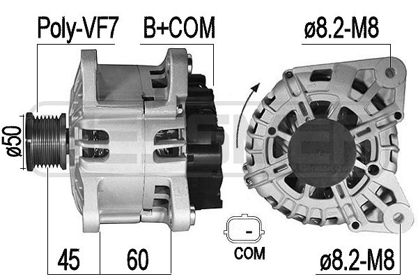 ERA 209524A Generator, Lichtmaschine FüR Renault Megane III Coupe (DZ0/1_)-image