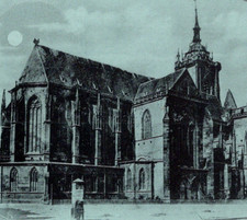 Antique RPPC UDB St. Martin s Church Colmar France Cyanotype c1899