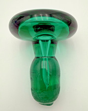 VTG MCM 2.75 Green Glass Decanter Stopper Onl...