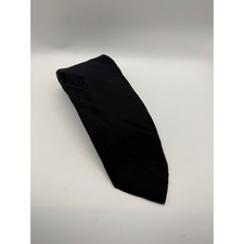 Brioni Black Silk Textured Striped Mens Necktie