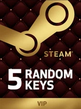 5 Vip Random Steam Keys - Steam Game Key - GLOBAL PC Sent Fast Value $130