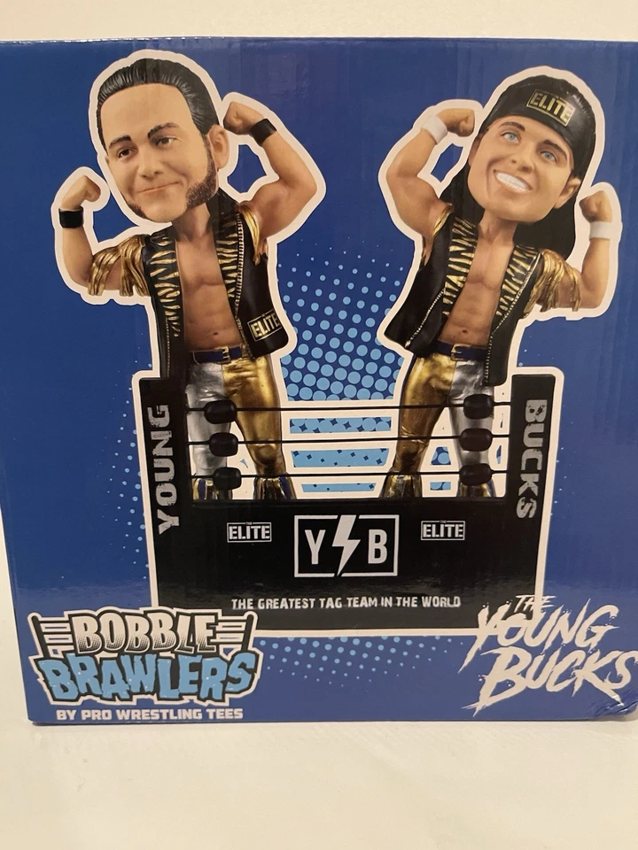 Young Bucks Edición Limitada Bobble Brawler AEW Foto 2 de 4