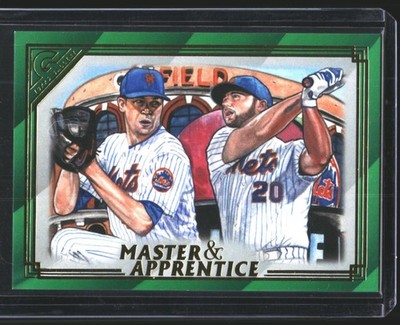 2020 Topps Gallery New York Mets Duo DeGrom / Pete Alonso Green Anime SP #/250