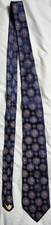 Robert Talbott Best of Class Tie Men's Navy Blue Geometric 100 Silk Made In USA