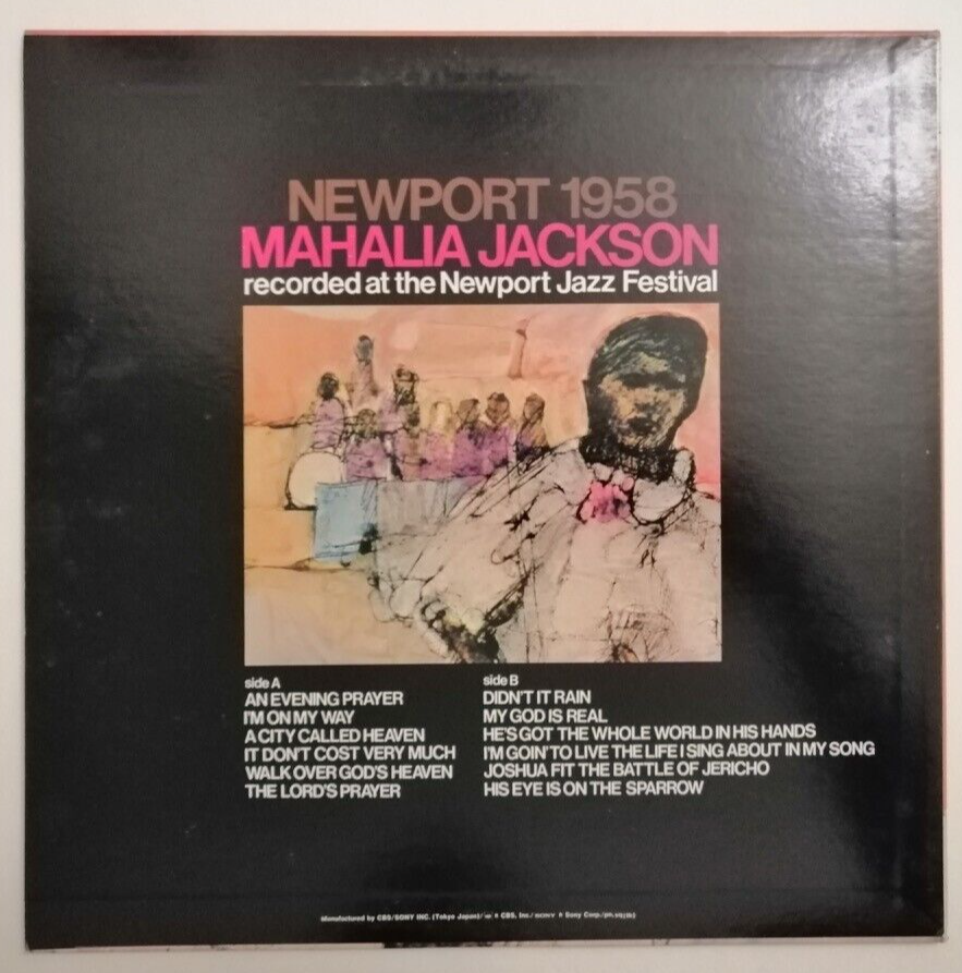 Mahalia Jackson - Newport 1958 - RARE PROMO! Japan Vinyl - SOPN