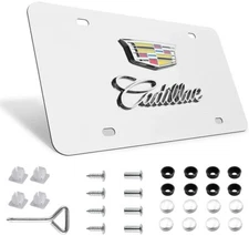 3D Raised Cadillac Vehicle License Plate Front Auto Tag CTS ESCALADE XTS SRX