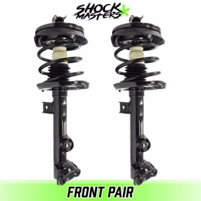 Front Pair Complete Struts & Spring Assemblies for 2006-2009 Mercedes CLK350 RWD