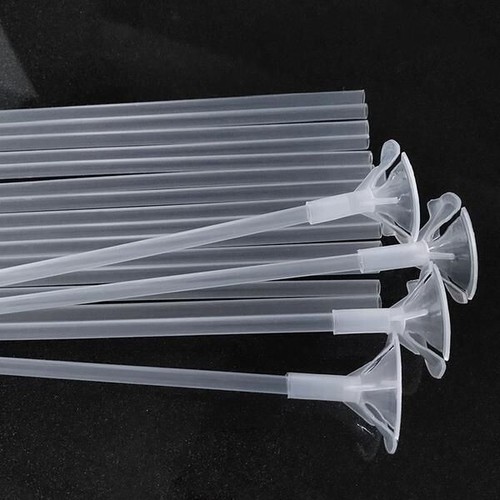 Premium Qualität Transparent Farbe Luftballons Sticks mit Halter Bogen Dekor Bday - Bild 3 von 3