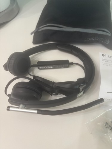 New Logitech H650e USB Stereo Binaural Headset With Noise Cancelling Microphone - Picture 11 of 14