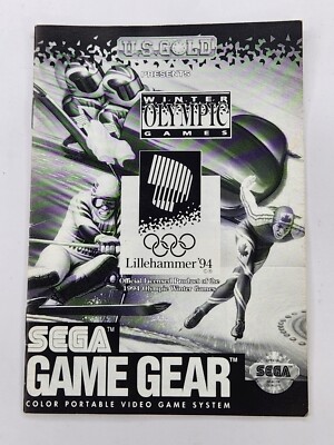 Winter Olympic Games Lillehammer 1994 Sega Game Gear Manual  Only
